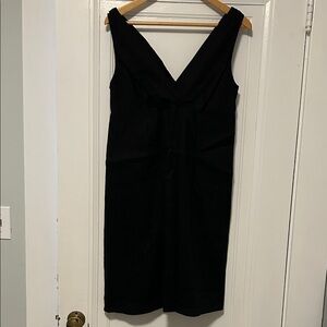 Garnet Hill Black Linen Dress
